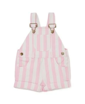 Dotty Dungarees | Girls' Classic Wide Stripe Overall Shorts - Baby, Little Kid, Big Kid,商家Bloomingdale's,价格¥558