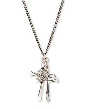 推荐Men's Double Cross Pendant Necklace商品