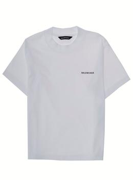推荐Balenciaga Kids Logo Printed Crewneck T-Shirt商品