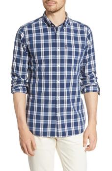 product Indigo 8 Tailored Fit Plaid Button-Up Shirt image