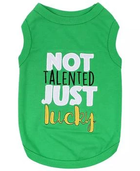 Parisian Pet | Not Talented Just Lucky Dog T-shirt,商家Macy's,价格¥150