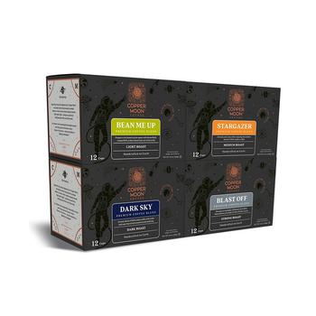 商品Copper Moon Coffee | Single Serve Coffee Pods for Keurig K Cup Brewers, Out of This World Blends Variety Pack, 48 Count,商家Macy's,价格¥244图片