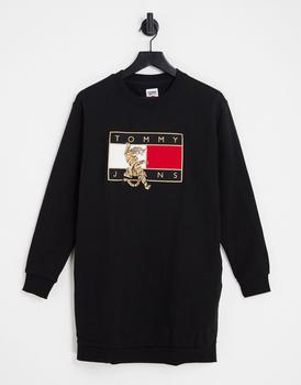 Tommy Jeans | Tommy Jeans logo t-shirt in black商品图片,8.5折