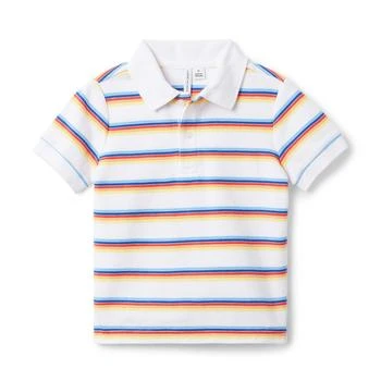 Janie and Jack | Striped Pique Polo (Toddler/Little Kids/Big Kids) 9折