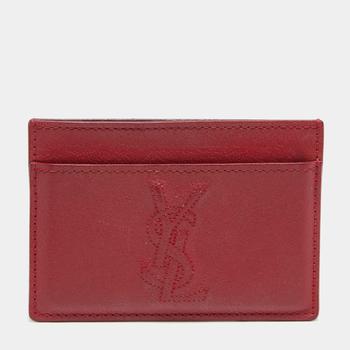 推荐Yves Saint Laurent Red Leather Card Holder商品