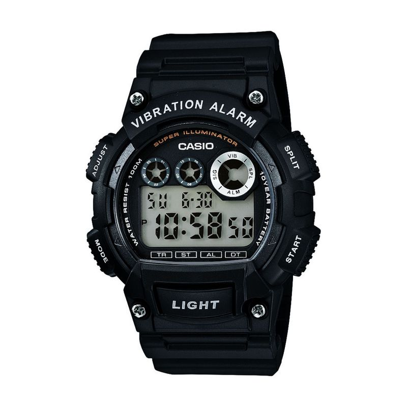 推荐Mens Casio Classic Vibration Alarm Chronograph Watch W-735H-1AVEF 卡西欧手表商品