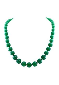 Effy | 339 ct. t.w. Jade Necklace in 14K Yellow Gold,商家Belk,价格¥3273