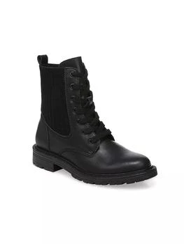 推荐Little Girl's & Girl's Lydell Mini Leather Combat Boots商品