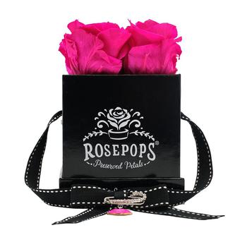 商品Rosepops | Pop-Up Real Raspberry Punch Roses with Complementary Kiss Enamel Charm, Box of 4,商家Macy's,价格¥691图片