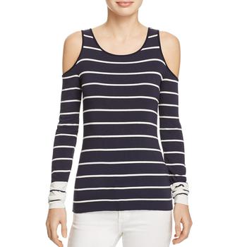 Bailey 44是什么牌子, Bailey 44 | Bailey 44 Womens Striped Cold Shoulder T-Shirt商品图片 0.7折