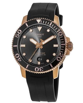 推荐Tissot Seastar 1000 Black Dial Black Rubber Strap Men's Watch T120.407.37.051.01商品
