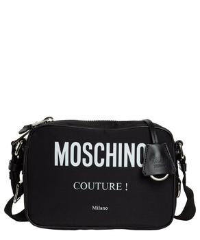 推荐Moschino Logo-Print Top-Zip Around Crossbody Bag商品