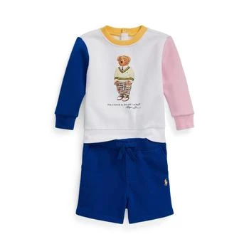 Polo Bear Fleece Sweatshirt & Shorts Set (Infant)