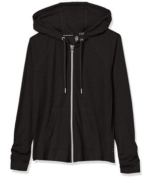 Calvin Klein | Women's Premium Performance Ruched Long Sleeve Zip Up Hoodie (Standard and Plus)商品图片,