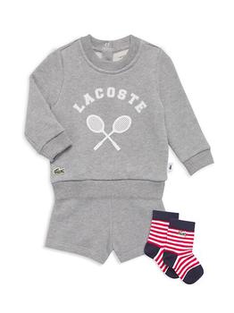 Lacoste | Baby's 3-Piece Sweatshirt, Shorts, & Socks Set商品图片,