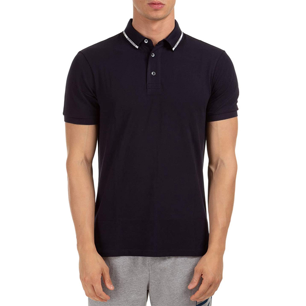 转运珠真假, Emporio Armani | EMPORIO ARMANI 男士海军蓝棉质弹力珠地 Polo 衫 6H1FF4-1JPTZ-0929商品图片 独家减免邮费