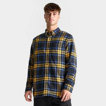推荐Men's Timberland Heavy Flannel Long-Sleeve Shirt商品