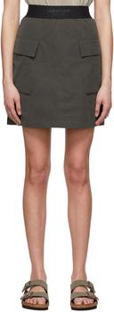 Essentials | Black Cotton Mini Skirt商品图片,7.7折, 独家减免邮费