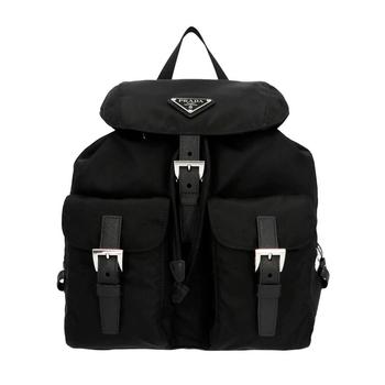 Prada | PRADA logo-plaque backpack商品图片,