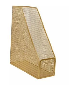 Martha Stewart | Ryder Mesh Metal Single Slot Magazine File Holder, Desktop Organizer, 9.75 x 3.75 x 11.5,商家Macy's,价格¥90