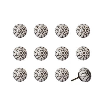 商品Handpainted Ceramic Knob Set of 12图片