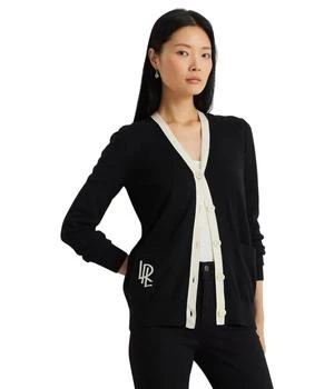 Ralph Lauren | Two-Tone Cotton-Blend Cardigan 7.5折, 满$220减$30, 满减