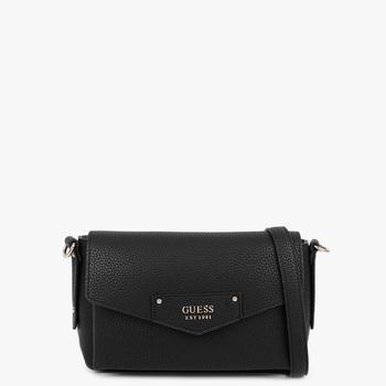 GUESS | Eco Brenton Black Flapover Shoulder Bag商品图片,