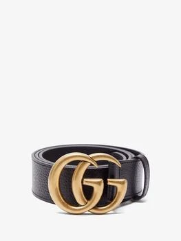 推荐GG textured-leather belt商品