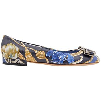 菲拉格慕芭蕾鞋, Salvatore Ferragamo | Varina Scarf Print Ballet Flats商品图片 5.2折