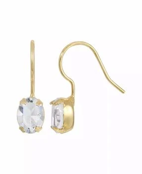 2028 | Women's Crystal Small Oval Wire Earrings,商家Macy's,价格¥177