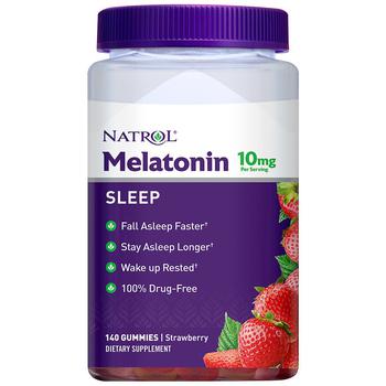 商品Natrol | Melatonin 10mg, Sleep Support, Gummies Strawberry,商家Walgreens,价格¥179图片