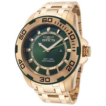 推荐Invicta Men's IN-39112 Pro Diver 50mm Green Dial Stainless Steel Watch商品