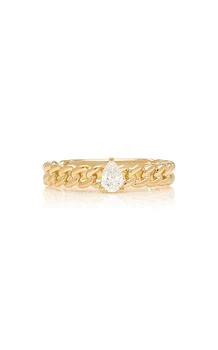 Anita Ko | Anita Ko - 18K Yellow Gold Diamond Chain Link Ring - Gold - US 7 - Moda Operandi - Gifts For Her,商家Fashion US,价格¥23741