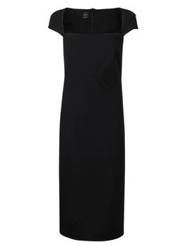 时尚pinko连衣裙女装, PINKO | Pinko Women's Black Other Materials Dress商品图片 