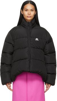 巴黎世家外套推荐, Balenciaga | Black BB C-Shape Puffer Jacket商品图片 