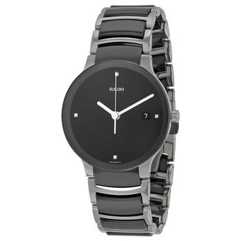 雷达男表精选, Rado | Centrix Quartz Black Dial Black Ceramic Unisex Watch R30934712商品图片 7.3折