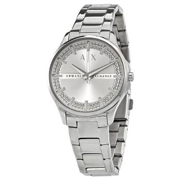 阿玛尼手表女, Armani Exchange | Lady Hampton Quartz Silver Dial Ladies Watch AX5256商品图片 5.8折