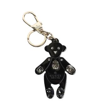 推荐GUCCI 女士黑色有机玻璃泰迪熊钥匙圈 395469-J33YG-1093商品