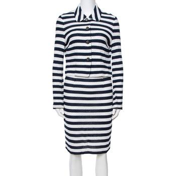 商品Diane von Furstenberg Navy Blue Walda/Lacie Skirt & Jacket Set S图片