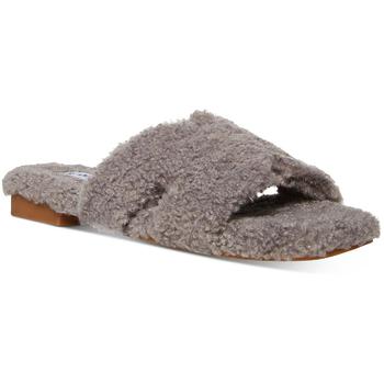 Steve Madden | Steve Madden Womens Seek Faux Fur Square Toe Slide Slippers商品图片,4.9折起