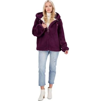 推荐Rebecca Minkoff Aria Women's Faux Fur Hooded Zip Front Jacket商品