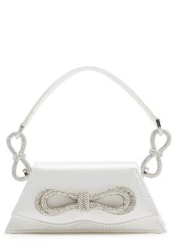 推荐Samantha bow-embellished satin top handle bag商品