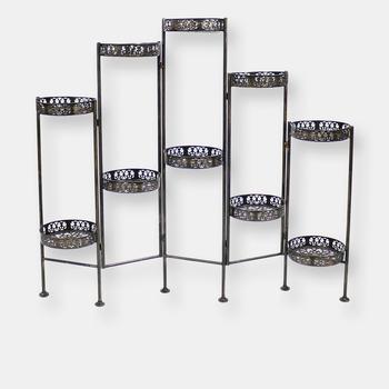 商品Sunnydaze Decor | 10-Tier Bronze Steel Indoor/Outdoor Folding Flower Plant Stand,商家Verishop,价格¥1216图片