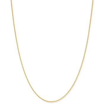Giani Bernini | Giani Bernini Thin Rope Chain 16" Necklace (1.5mm) in 18k Gold-Plate Over Sterling Silver, Created for (Also in Sterling Silver) 3.9折×额外8折, 独家减免邮费, 额外八折