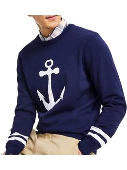 Club Room | Anchor Mens Cotton Pinted Pullover Sweater 5.1折起, 独家减免邮费