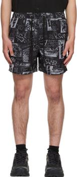 Ksubi | Black Mash Up Shorts商品图片,额外8.5折, 独家减免邮费, 额外八五折