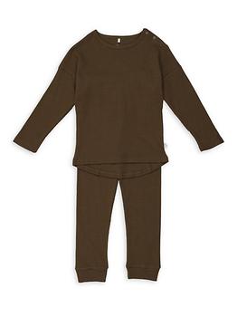 商品Pouf | Baby's & Little Kid's Waffled 2-Piece Pajama Set,商家Saks Fifth Avenue,价格¥356图片