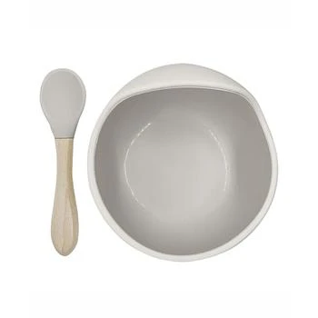 Kushies | Baby Boys or Baby Girls Siliscoop Silicone Feeding Bowl and Spoon, 2 Piece Set,商家Macy's,价格¥184
