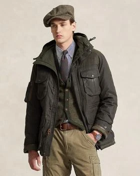 Ralph Lauren | Cotton Oilcloth Removable Hood Down Jacket 6折, 独家减免邮费