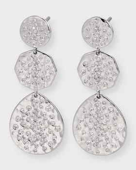 Ippolita | 18K White Gold Stardust Crinkle Small Crazy 8s Earrings with Burst Pattern,商家Neiman Marcus,价格¥41202